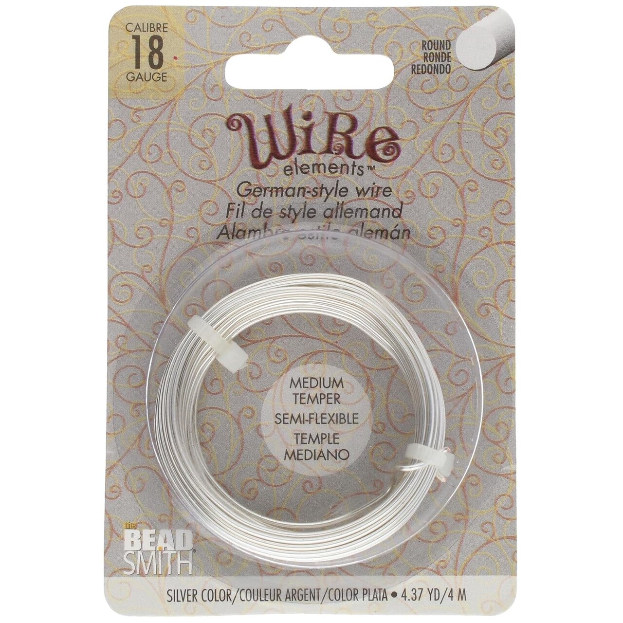 The Beadsmith German-Style Jewelry Wire – Copper Core, Copper Plated -Beading Wire Used to Jewelry Making, Wire Wrapping, Sculpting, Floral, and DIY Arts & Crafts